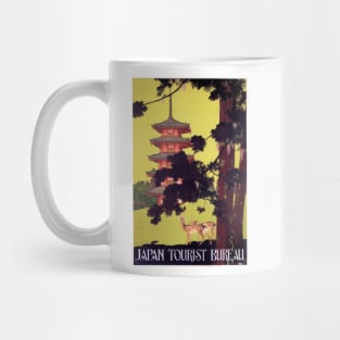 JAPAN Tourist Bureau Japanese Tourism Vintage Travel Mug